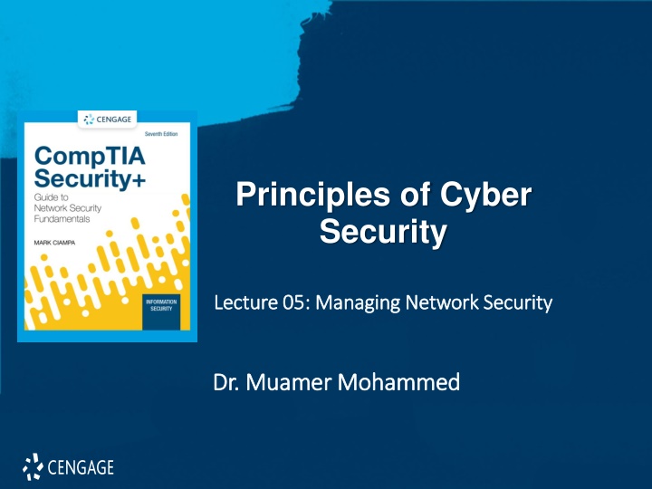 principles of cyber security n.w