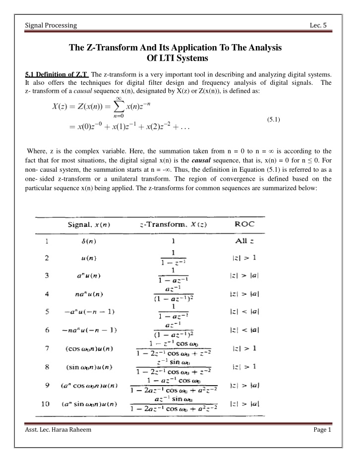 signal processing n.w