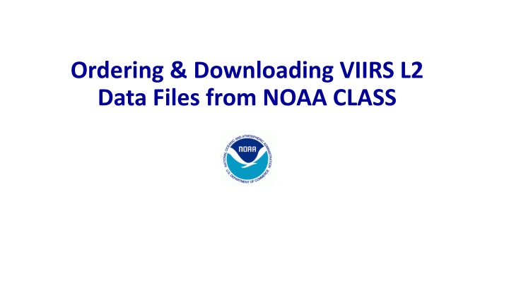 ordering downloading viirs l2 data files from n.w