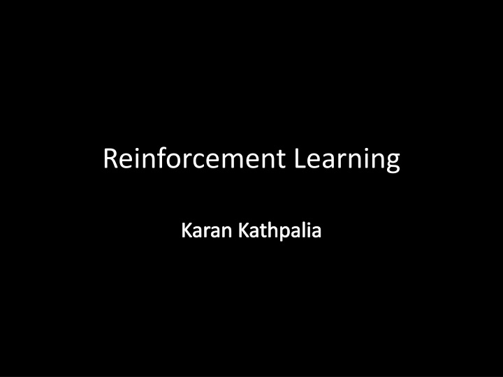 reinforcement learning n.w