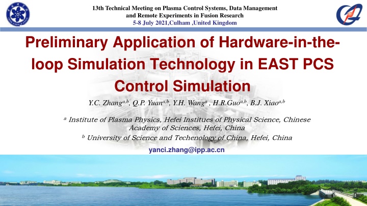 13th technical meeting on plasma control systems n.w