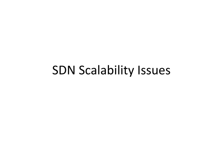 sdn scalability issues n.w