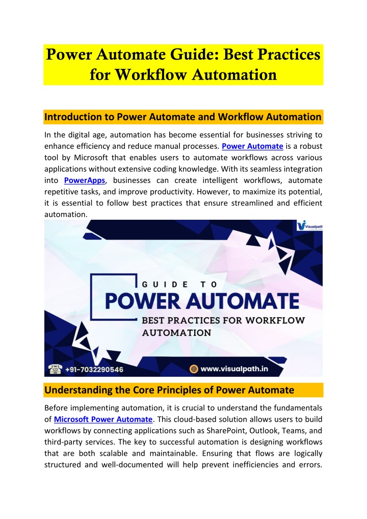 power automate guide best practices for workflow n.w