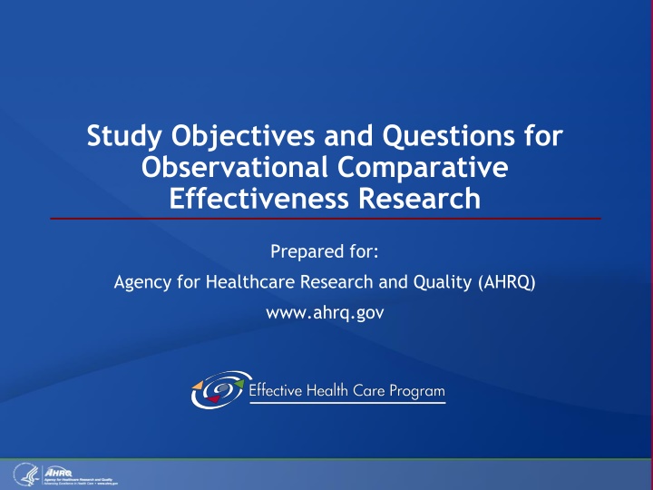 study objectives and questions for observational n.w