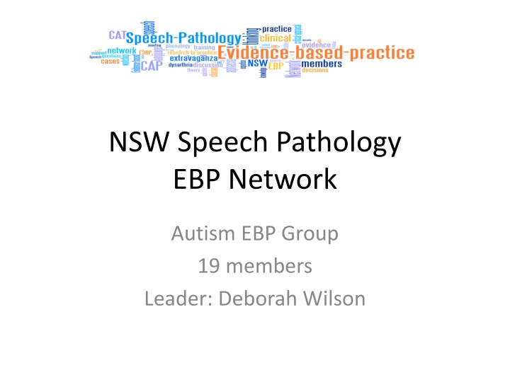 nsw speech pathology ebp network n.w