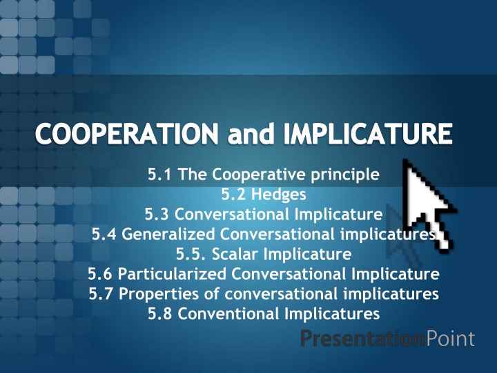 cooperation and implicature n.w