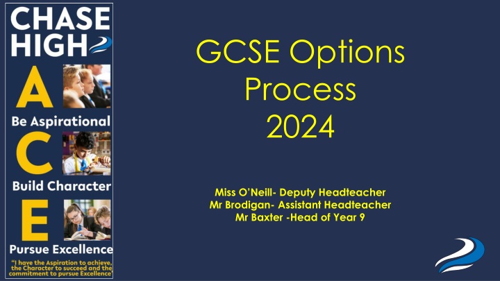 gcse options process 2024 n.w