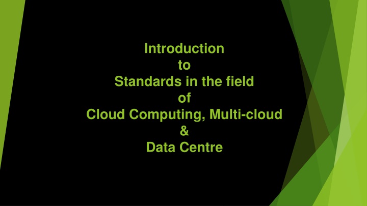 introduction to standards in the field of cloud n.w