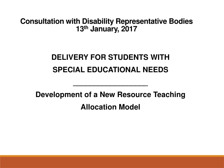 consultation with disability representative n.w