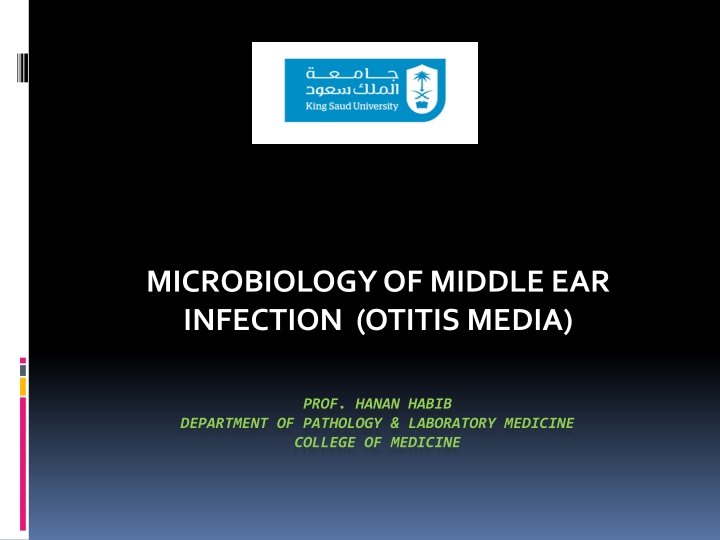 microbiology of middle ear infection otitis media n.w