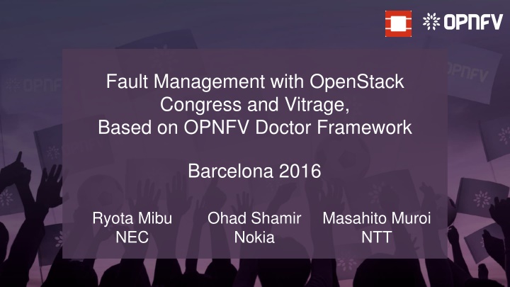 Fault Management with OpenStack Congress and Vitrage