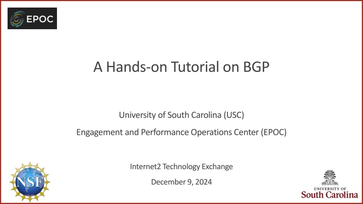a hands on tutorial on bgp n.w