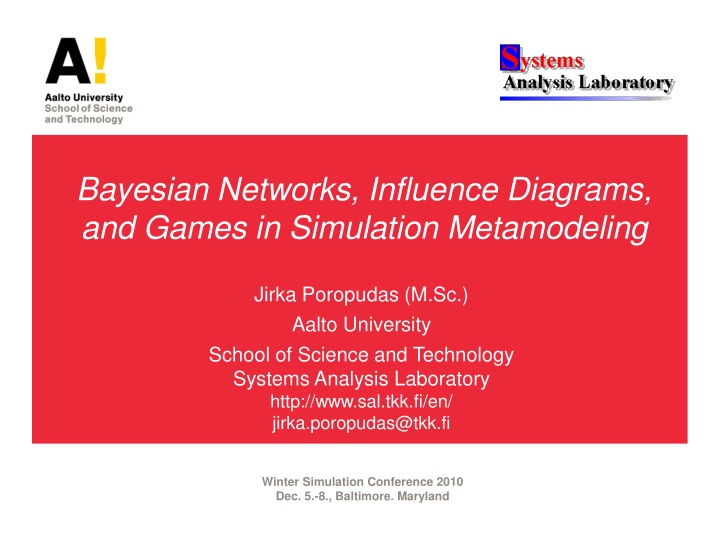 bayesian networks influence diagrams and games n.w
