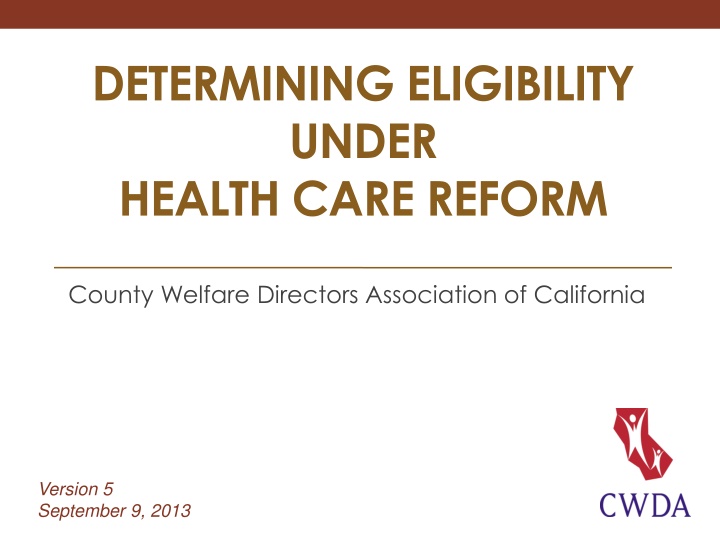 determining eligibility under health care reform n.w