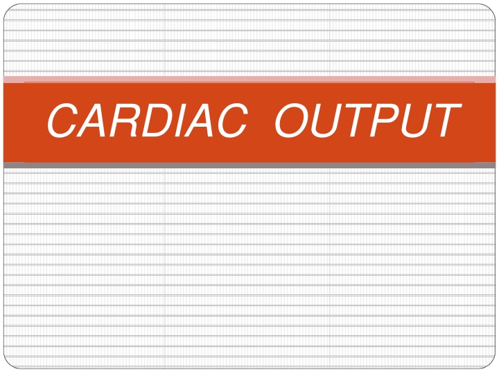 cardiac output n.w