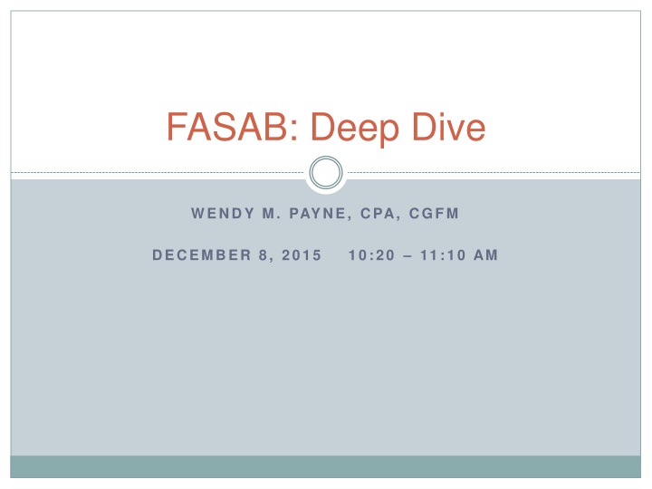 fasab deep dive n.w