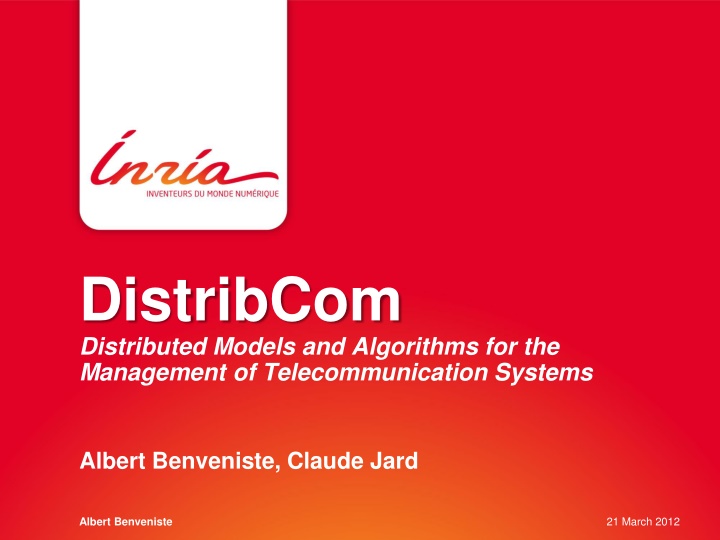 distribcom distributed models and algorithms n.w