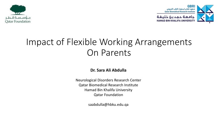 impact of flexible working arrangements on parents n.w