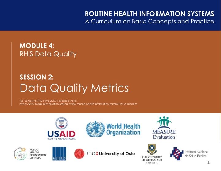 routine health information systems a curriculum n.w