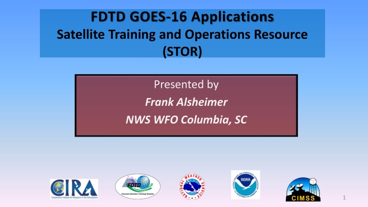 fdtd goes 16 applications satellite training n.w