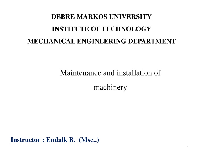 debre markos university n.w