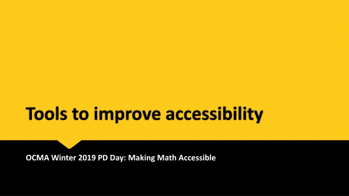 tools to improve accessibility n.w