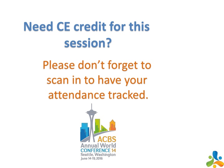 need ce credit for this session n.w