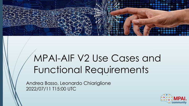 mpai aif v2 use cases and functional requirements n.w
