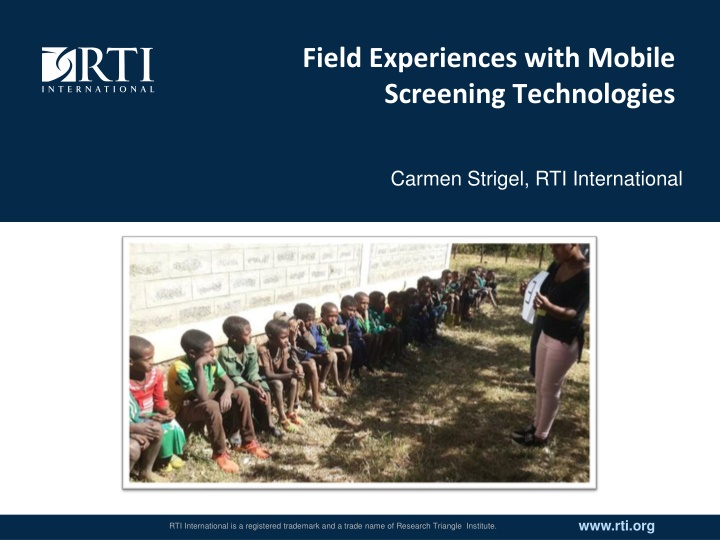 field experiences with mobile screening n.w