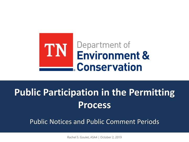 public participation in the permitting process n.w