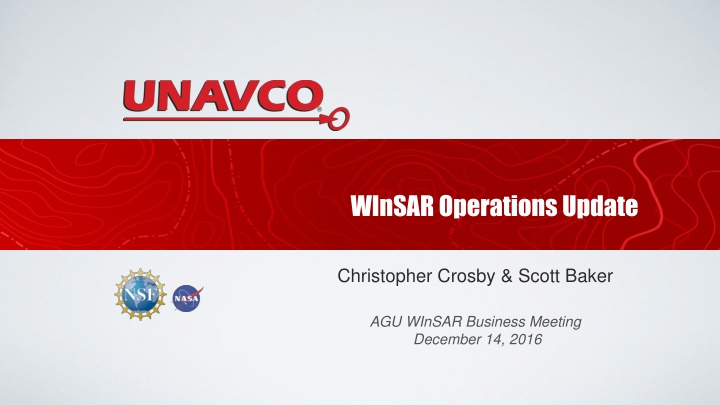 winsar operations update n.w