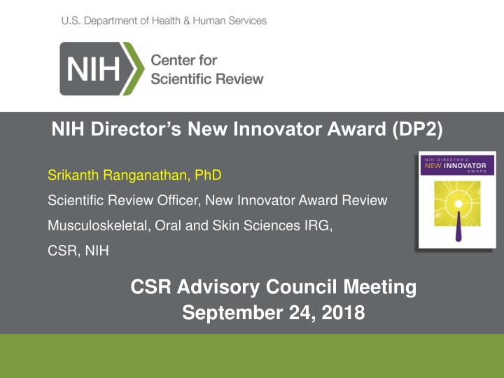 nih director s new innovator award dp2 n.w