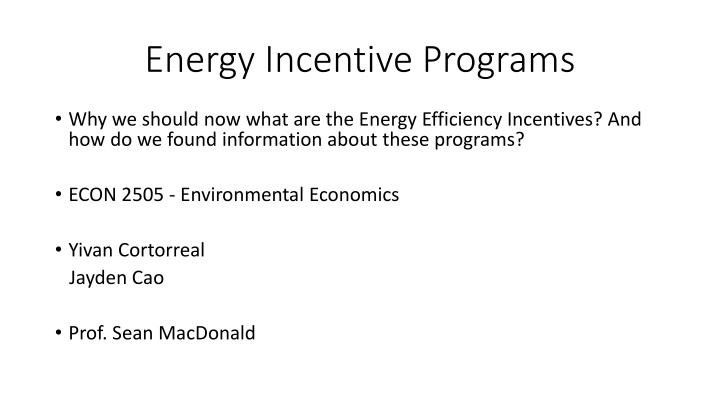 energy incentive programs n.w
