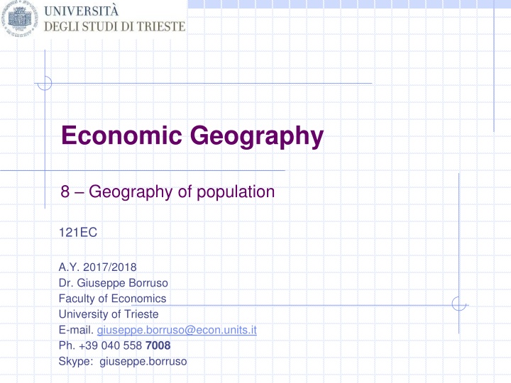 economic geography n.w