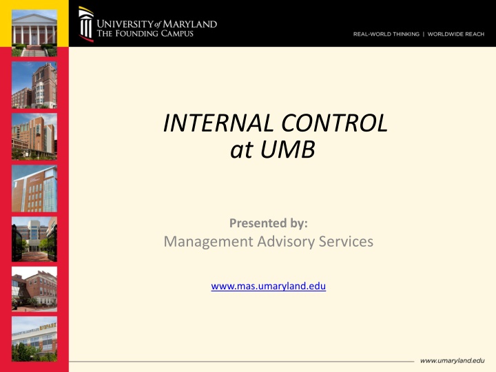 internal control at umb n.w