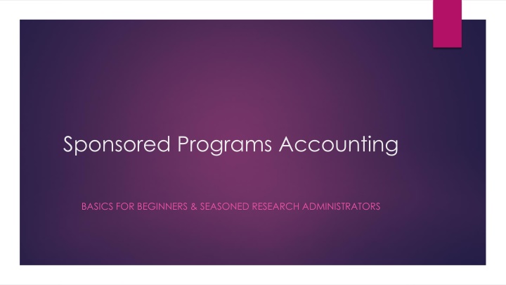sponsored programs accounting n.w