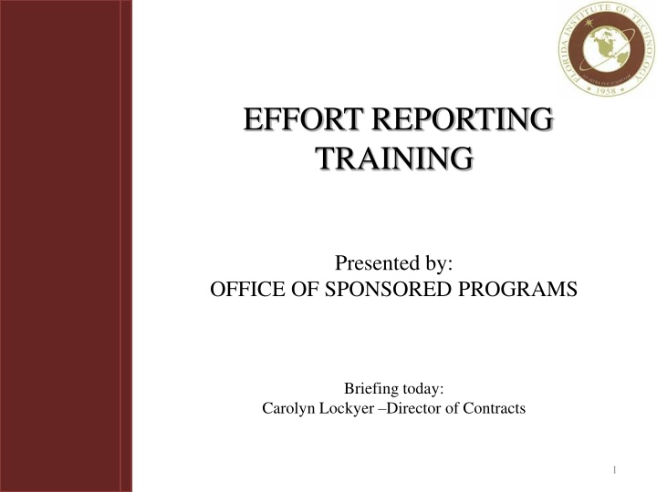 effort reporting training n.w