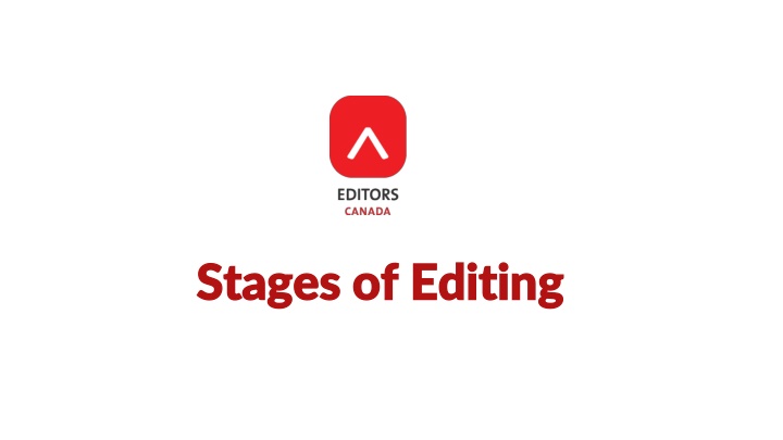 stages of stages of editing n.w