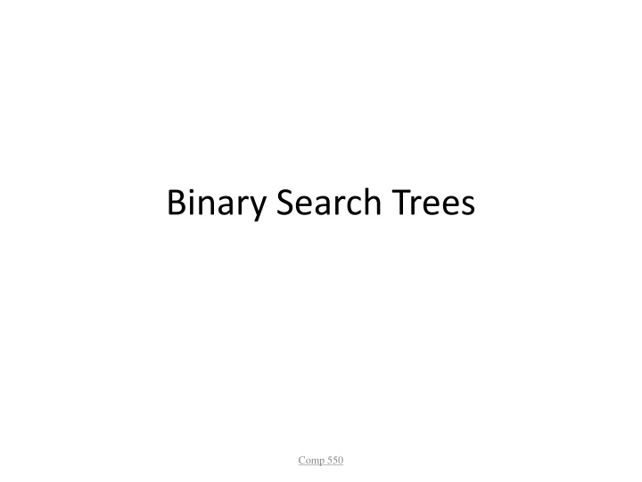 binary search trees n.w