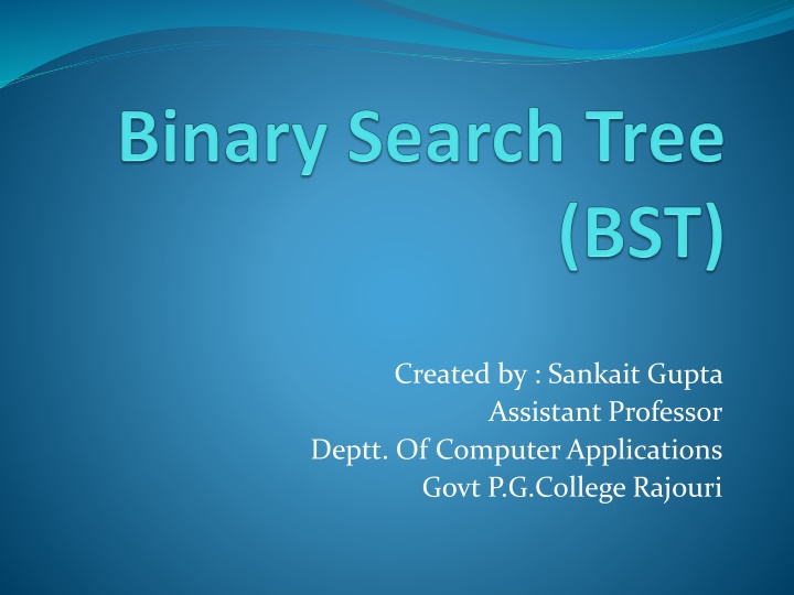 created by sankait gupta assistant professor n.w