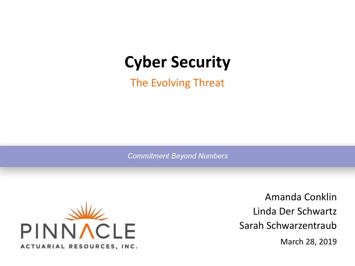 cyber security the evolving threat n.w