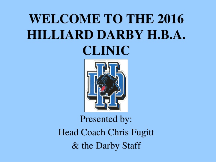 welcome to the 2016 hilliard darby h b a clinic n.w