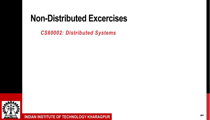 non distributed excercises n.w