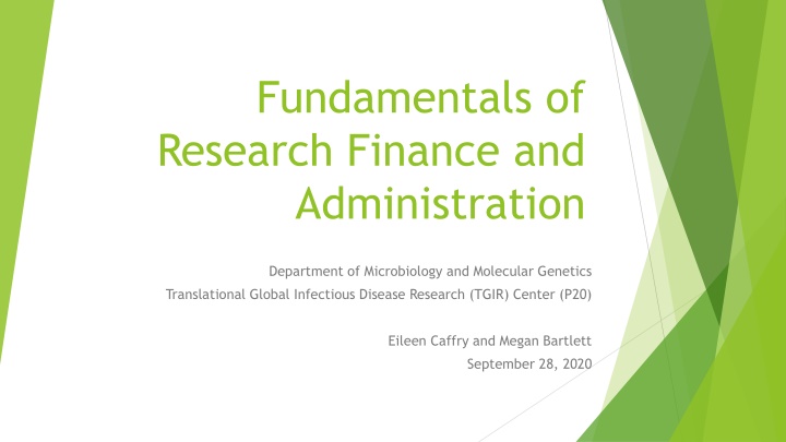 fundamentals of research finance n.w