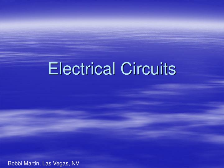 electrical circuits n.w