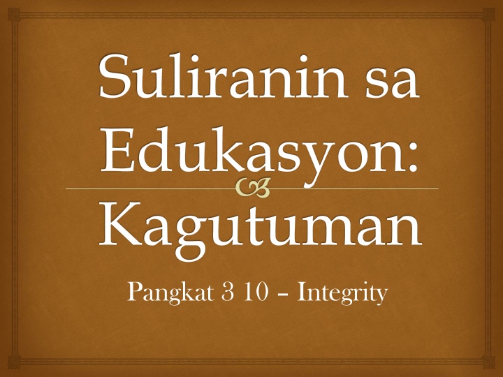 suliranin sa edukasyon kagutuman n.w