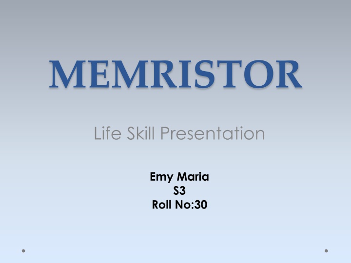 memristor n.w