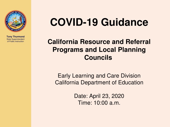 covid 19 guidance n.w