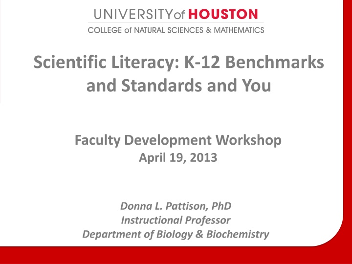 scientific literacy k 12 benchmarks and standards n.w