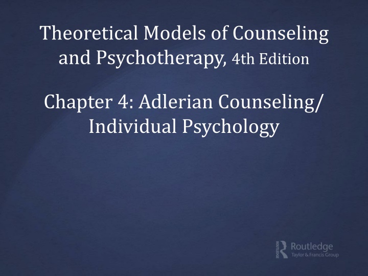 theoretical models of counseling n.w